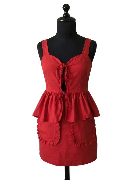 Tie-front co-ord set made at LA People