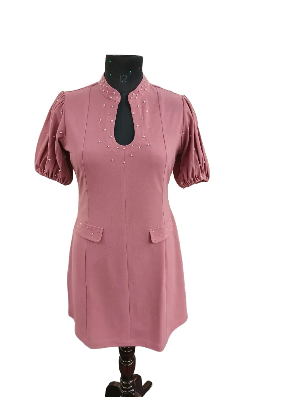 Embellished keyhole dress made at LA People