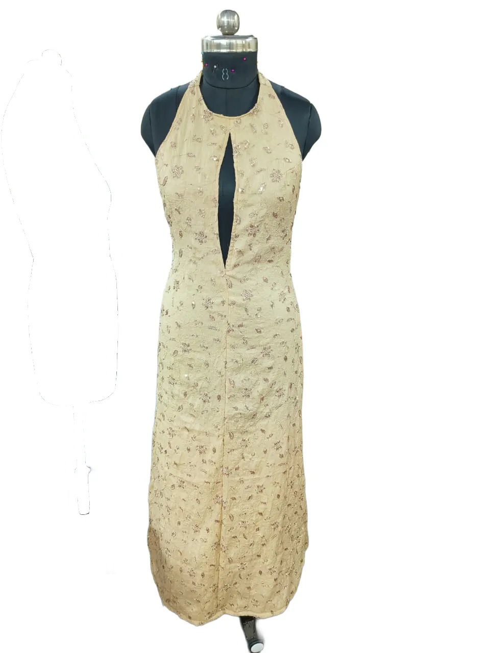 Floral halter maxi dress made at LA People