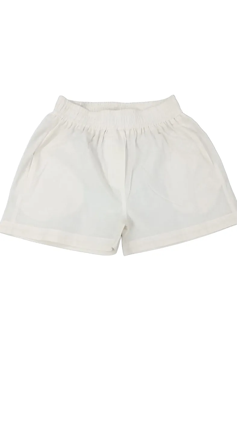 Elastic-waist shorts made at LA People