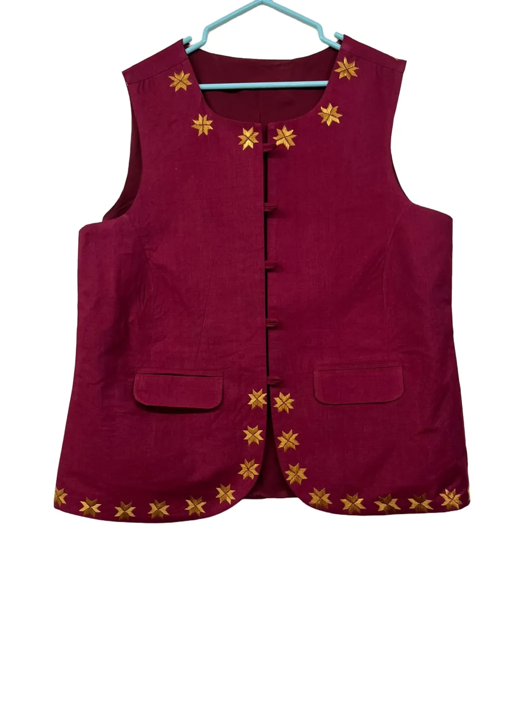Embroidered Nehru jacket made at LA People