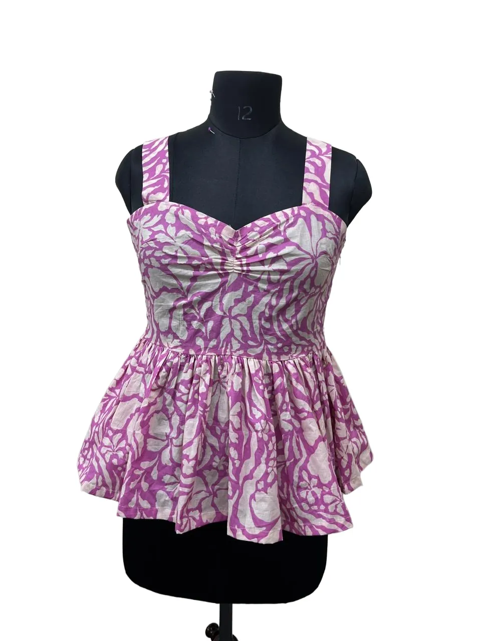 Sweetheart peplum top made at LA People